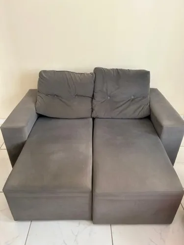 Sofá retrátil Modular Cinza