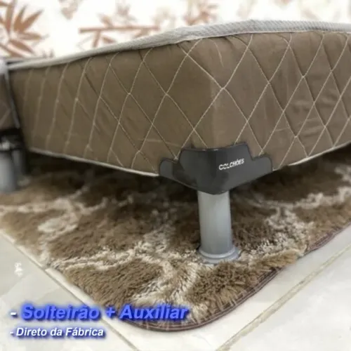 Acabando Estoque. Camas Box Solteirão D33 Com Auxiliar - Cama Solteirão + uma cama extra