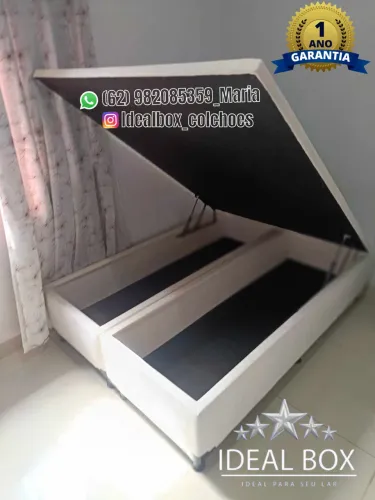 BOX BAÚ CASAL BIPARTIDO 138*188 CHAPADO NA MADEIRA DE EUCALIPTO 