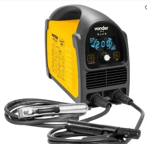 Máquina Inversor para solda com eletrodo e TIG, 200 A RIV 228 display LED monofásico