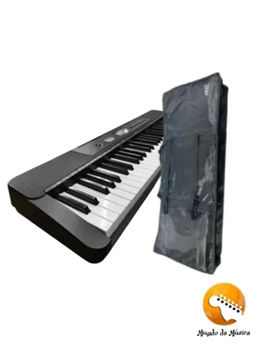 KIT-Teclado Waldman WTS-300 BK + Bag Extra Luxo Acolchoada Para Teclado - DIA DAS CRIANÇAS