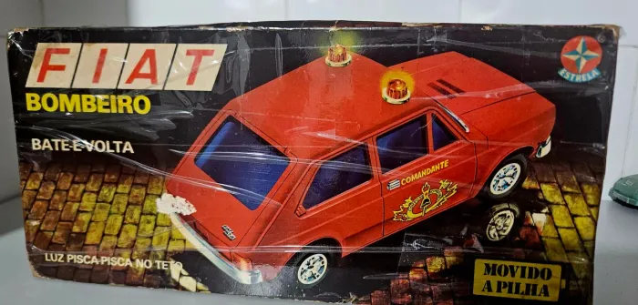 ? Peça de Coleção ? Fiat Bombeiros ?Bate-Volta? ? Estrela (Anos 80) ? Nunca Brincado.
