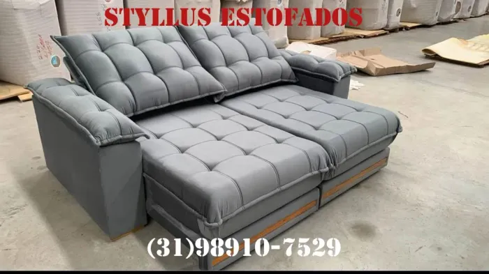 Sofá retrátil de luxo 