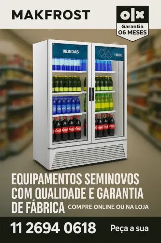 Refrigerador / Cervejeira Dupla 1100L Porta de Vidro 220V 