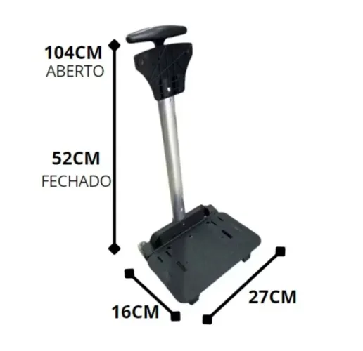 Carrinho para Mochila (Apenas o Suporte)