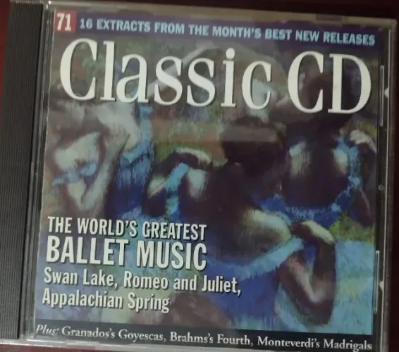 CD de 1996 importado Edição Limitada "The World's Greatest Ballet Music" - Classic CD 71