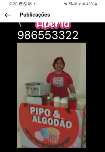 Aluguel de pipoca e algodão doce  
