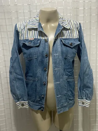 Jaqueta Jeans Vintage Listrada cgc