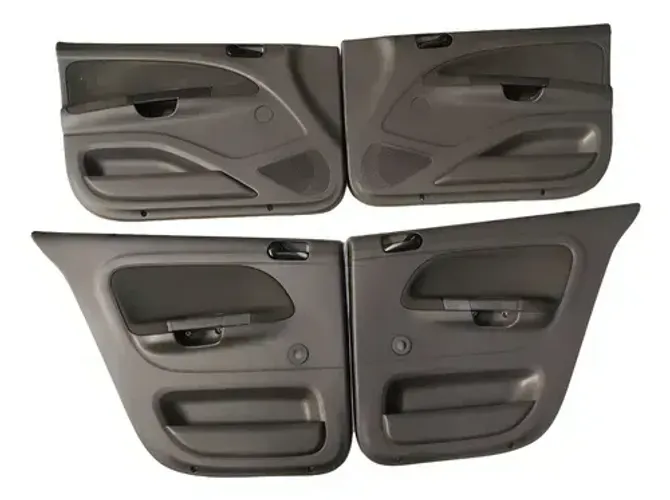 Kit Jogo Forro Portas Preto Tecido Vw Gol Voyage 2009 A 2023 vidros traseiros manuais 