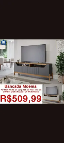 Rack Moema / Até 70 Polegadas 