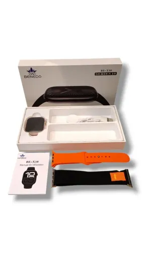 Smartwatch X10 com duas pulseiras