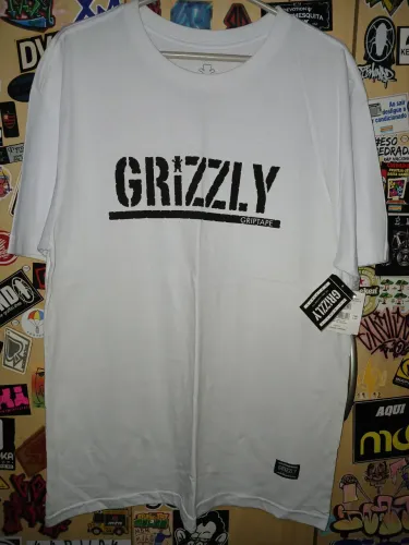Camiseta Grizzly Griptape - Branca G