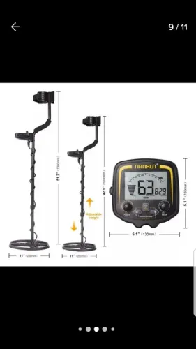 Detector de Metais Tianhu para Tesouros e Relíquias - NOVO