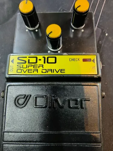 Pedal de guitarra super oferta drive Oliver by Roland brasil relíquia raro