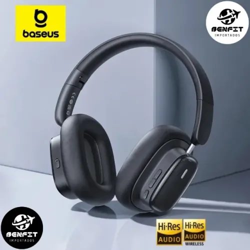 Headphone Baseus H1i BT 5.3 ANC Cancelamento de Ruído Ativo Hi-Res