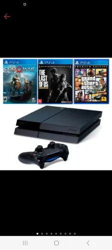 Playstation 4 500 Gb + jogos