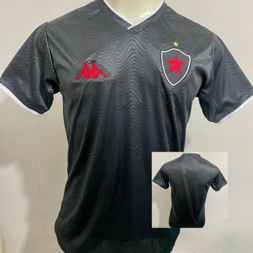 Camisa de Futebol botafogo PB paraíba Kappa - Preta