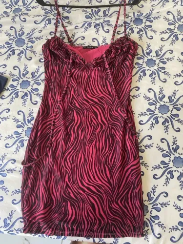 Vestido rosa de zebra