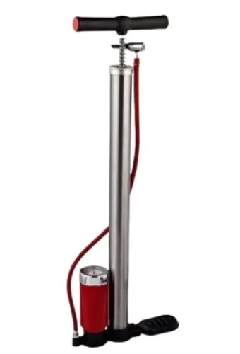 Bomba De Ar Manual Com Medidor 150 Psi B-Max BT-AX103 para Pneus Moto,Bike,Carro