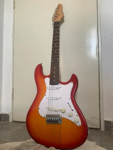 guitarra com pedaleira