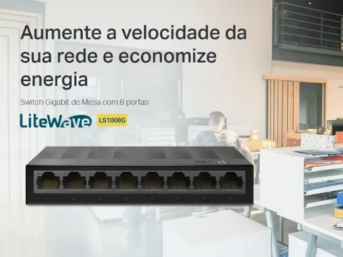 Switch Gigabit de Mesa Tp-link 8 Portas LS1008G