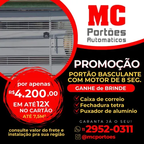 Portão Automático em até 12x