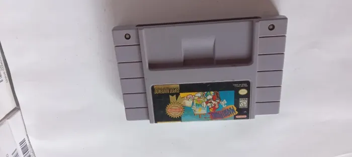 Cartucho de Super Nintendo Mário Paint original SNES com Mouse e Mouse Pad