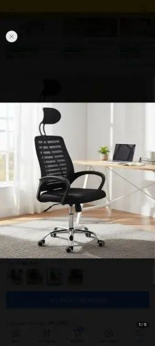Cadeira ergonômica luxo nova na caixa