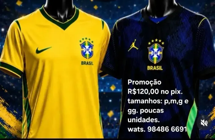 Camisetas do Brasil, tamanho P,M,G, E GG