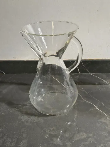 Chemex 8 xícaras - Grande - Alça de vidro integrada
