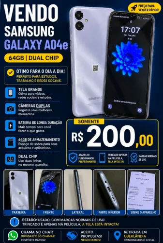 ? Samsung Galaxy A04e - 64GB | Dual Chip<br>
