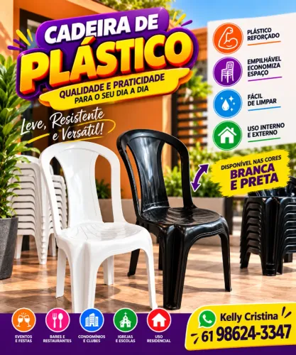 Cadeiras Plásticas - Preços Imperdíveis