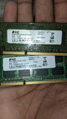 2 pentes de memória ram ddr3 2gb para notebook