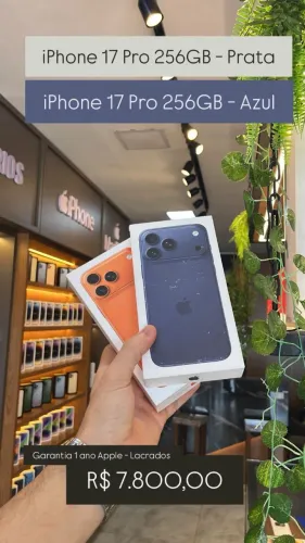 iPhone 17 Pro Max 256GB Azul,Laranja 
