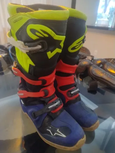 Roupa de e bota de motocross completa 