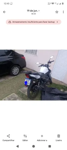 Vendo factor 150 toda zera, emplacada em meu nome sem multas, pneus novos, nada a fazer.