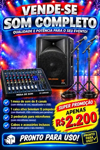 Som completo para shows eventos e igrejas 
