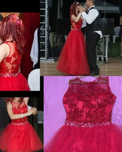 Vestido de 15 anos vermelho