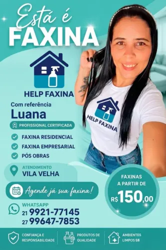 Faxina e diarista disponível ?