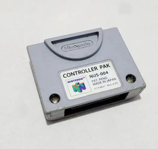 Controller Pak Original Memory Card Original Nintendo 64 Ótimo Estado Funcionando Perfeito