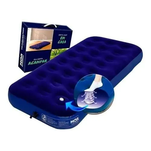Colchão Solteiro Inflavel Com Bomba Embutida - PROMOÇÃO