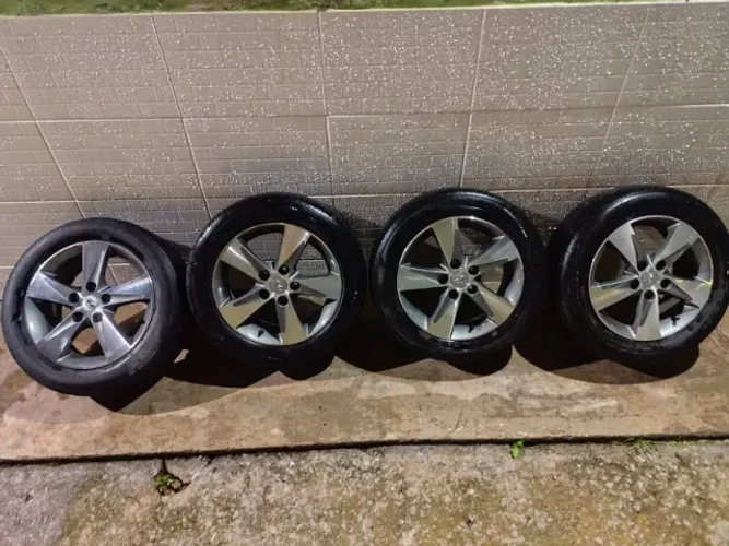 Jogo Rodas Hyundai Elantra Aro 16 Original + Pneus | Furação 5x114,3 | Serve Civic, Sentra