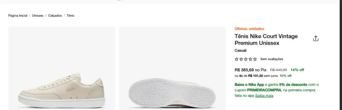 TENIS VANS E NIKE