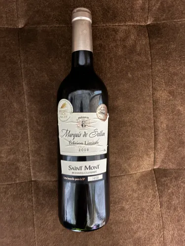 Vinho Francês raridade Marquis de Seillan - Safra 2008 Edition Limitee 