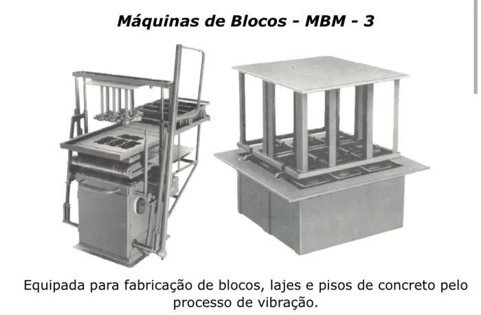 Bloqueira manual MBM 3 IGUAL DA FOTO PARA REFORMAR 