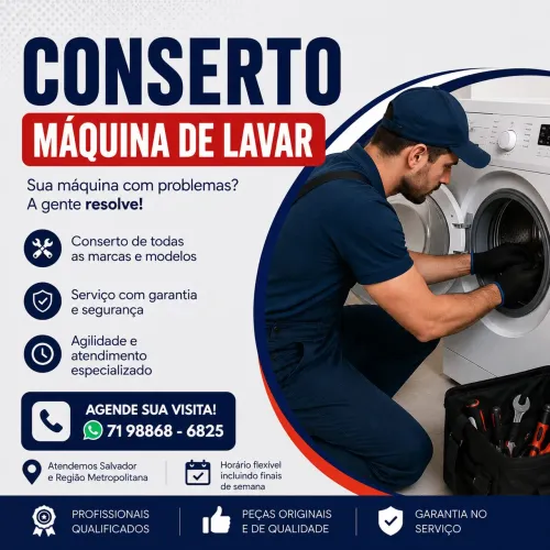 Conserto de máquina de lavar roupas