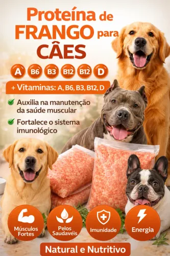 Proteína bruta para cães todas as raças 