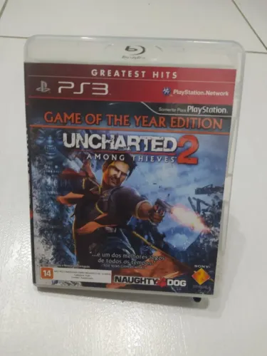 JOGO ORIGINAL PS3 - UNCHARTED 2: AMONG THIEVES (GOTY / GREATEST HITS) CIB
