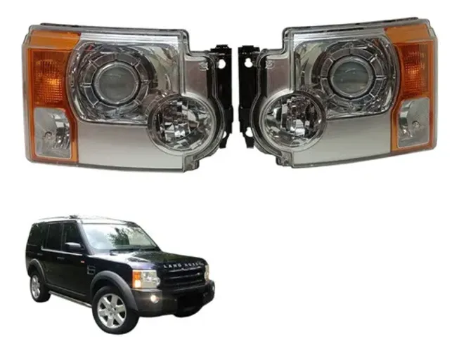 Par Farol Dianteiro Xenon Discovery 3 2007 2008 2009 (usado) Ambos Lados