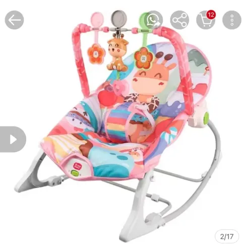 Cadeira de descanso e balanço de bebê